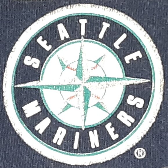 * Vintage * Youth Size Seattle Mariners Baseball Team - Tee Shirt * MLB - Picture 5 of 7